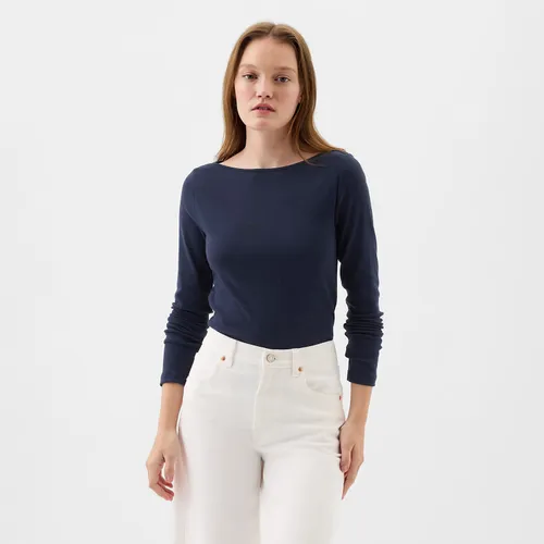 T-shirt Longsleeve Modal Bateau T-Shirt L - GAP - Modalova