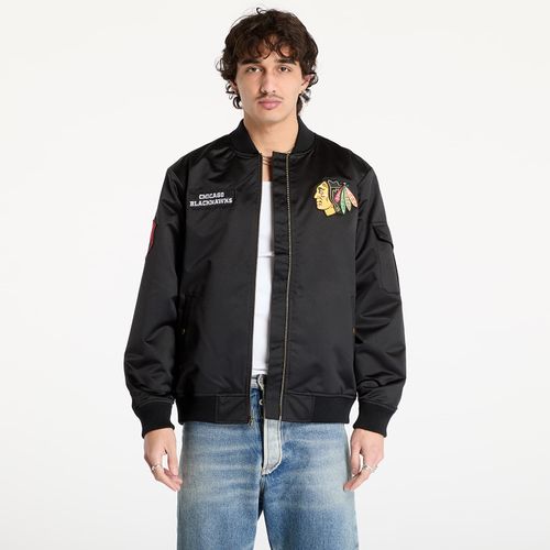 Veste NHL Team Leader Satin Current Logo Blackhawks Bomber XXL - Mitchell & Ness - Modalova