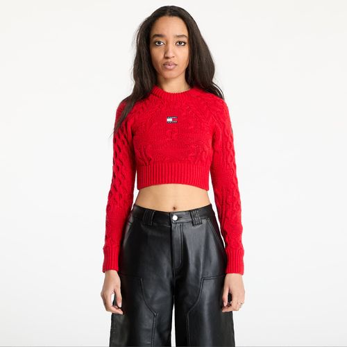 Pull Tommy Jeans Badge Star Cable Sweater L - Tommy Hilfiger - Modalova