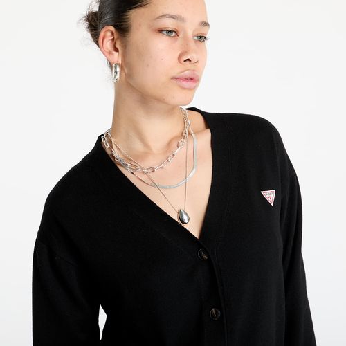 Chandail Silk and Wool-Blend Mini Triangle Cardigan XS - Guess Jeans - Modalova