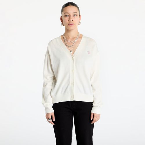 Chandail Silk and Wool-Blend Mini Triangle Cardigan M - Guess Jeans - Modalova
