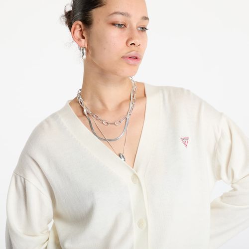 Chandail Silk and Wool-Blend Mini Triangle Cardigan M - Guess Jeans - Modalova