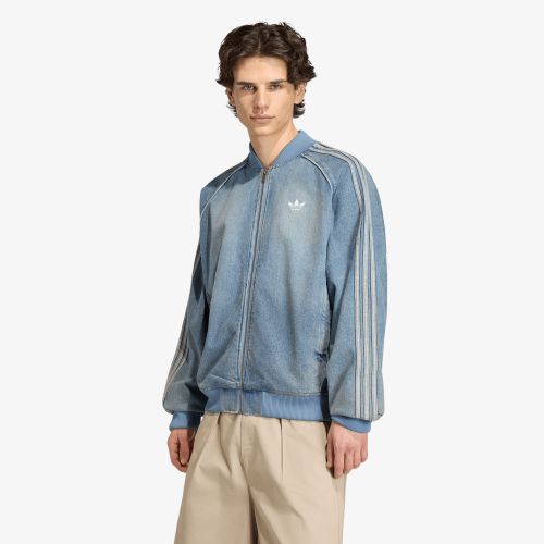Veste adidas SST Adicolor Denim Tracktop L - adidas Originals - Modalova