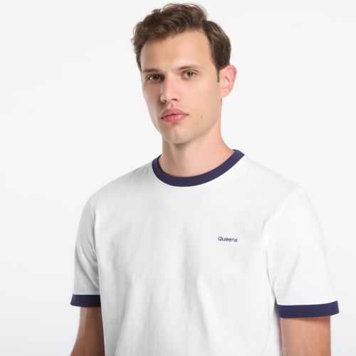 T-shirt Men's Contrast Ribbing Tee M - Queens - Modalova