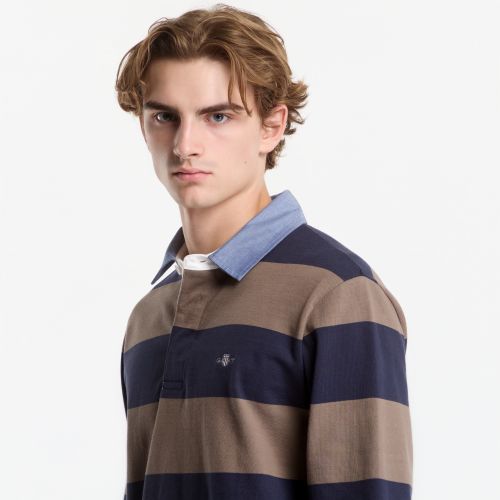 T-shirt Reg Chambray Stripe Heavy Rugger S - Gant - Modalova
