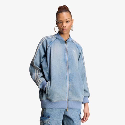 Veste adidas SST Oversized Denim Tracktop M - adidas Originals - Modalova