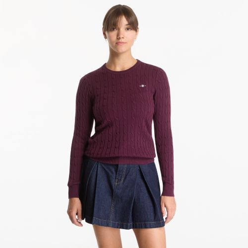 Chandail Stretch Cotton Cable C-Neck XS - Gant - Modalova