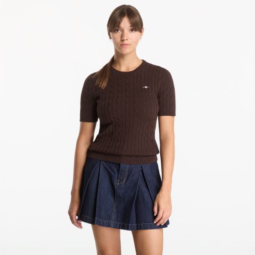 Chandail Stretch Cotton Cable Ss C-Neck XS - Gant - Modalova
