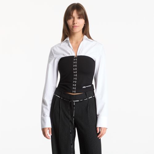 Chemise Mixed Poplin Blouse L - Karl Lagerfeld Jeans - Modalova