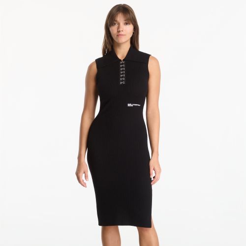 Habillage Knit Collar Dress S - Karl Lagerfeld Jeans - Modalova