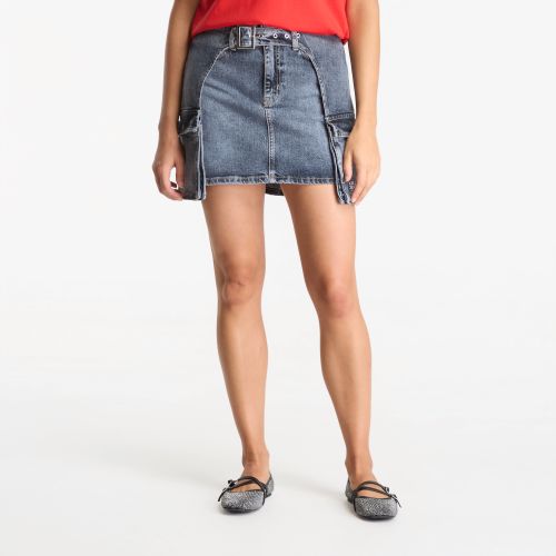 Jupe Buckle Denim Mini Skirt S - Karl Lagerfeld Jeans - Modalova