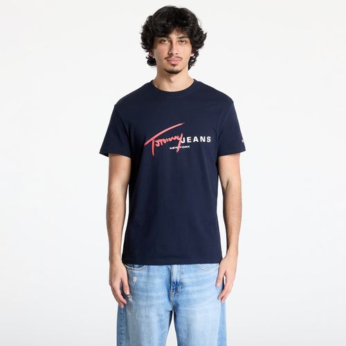 T-shirt Tommy Jeans Regular Signature Dna Tee S - Tommy Hilfiger - Modalova