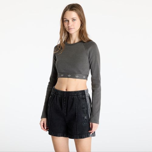 Top adidas Ribbed Longsleeve Crop Top M - adidas Originals - Modalova