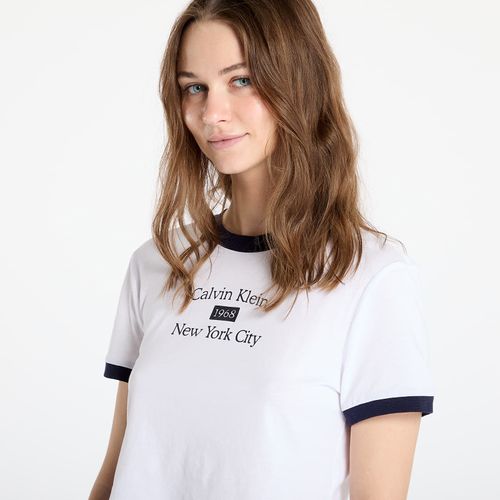 T-shirt Jeans Drapey Jersey Crop / L - Calvin Klein - Modalova