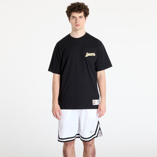 T-shirt NBA Double Hit Ss Pocket Tee Vintage Logo Lakers L - Mitchell & Ness - Modalova
