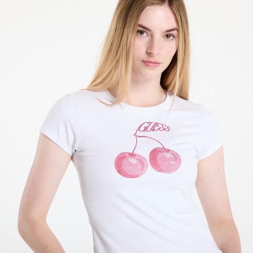 T-shirt Ss Wavy Cherry Logo R5 Tee M - GUESS - Modalova