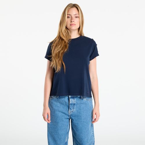 T-shirt Gold Button Ss Tee L - Tommy Hilfiger - Modalova