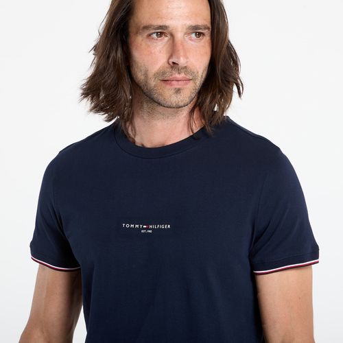T-shirt Tommy Logo Tipped Tee L - Tommy Hilfiger - Modalova