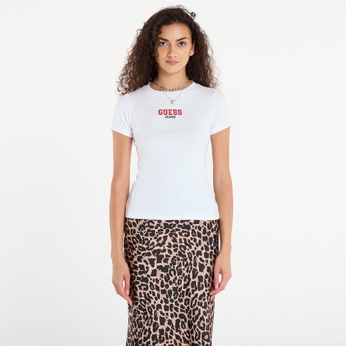 T-shirt Ss Cn Slim Rib Em L - Guess Jeans - Modalova
