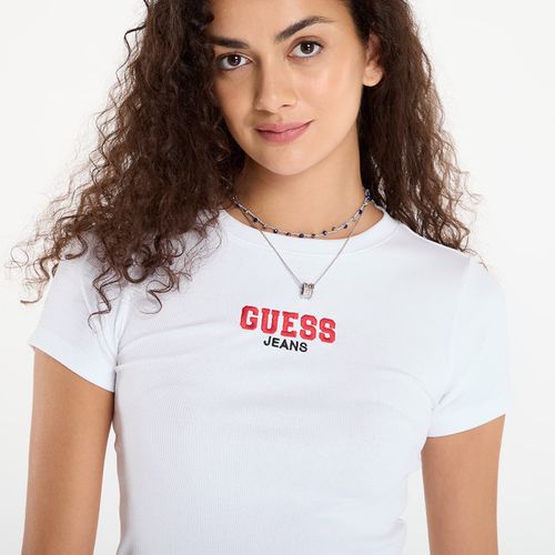T-shirt Ss Cn Slim Rib Em L - Guess Jeans - Modalova