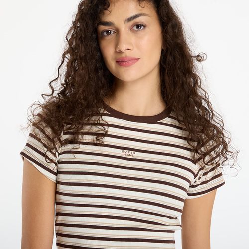 T-shirt Ss Cn Stripe Embr / M - Guess Jeans - Modalova