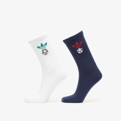 Adidas Football Embroidered Crew Socks 2 Pairs / L - adidas Originals - Modalova