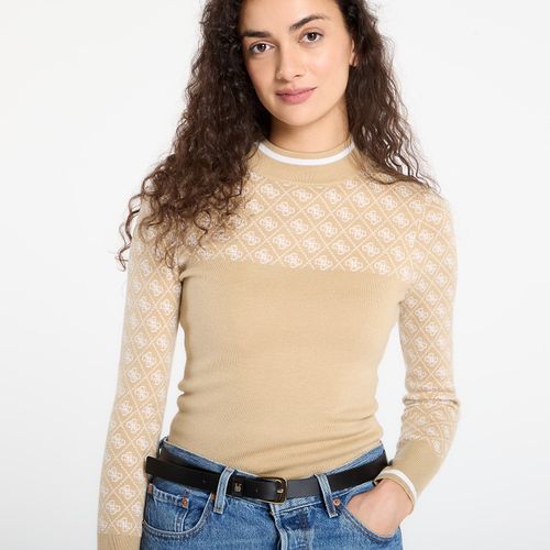 Chandail Ls Mock Neck Aubrey 4G Sweater S - GUESS - Modalova