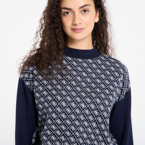Chandail Ls Mock Neck Aubrey 4G Sweater M - GUESS - Modalova