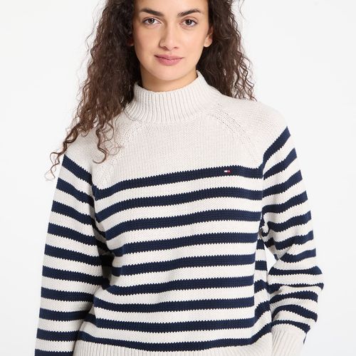 Chandail Cotton Blend Mock-Neckk Ls Sweater / S - Tommy Hilfiger - Modalova