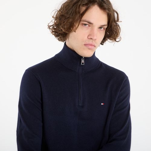 Chandail Pima Org Ctn Cashmere Zip Mock XL - Tommy Hilfiger - Modalova