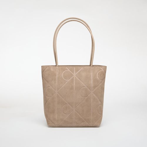 Emblem Aop Suede Small Tote Universal - Calvin Klein - Modalova