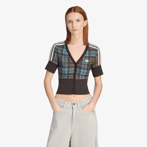 T-shirt adidas Checked V-Neck Shirt With Buttons XS - adidas Originals - Modalova
