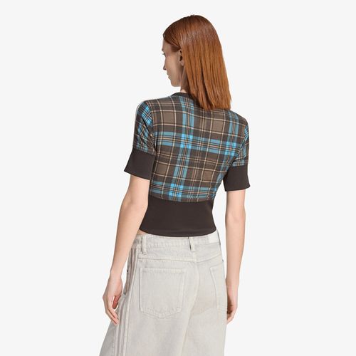 T-shirt adidas Checked V-Neck Shirt With Buttons XS - adidas Originals - Modalova