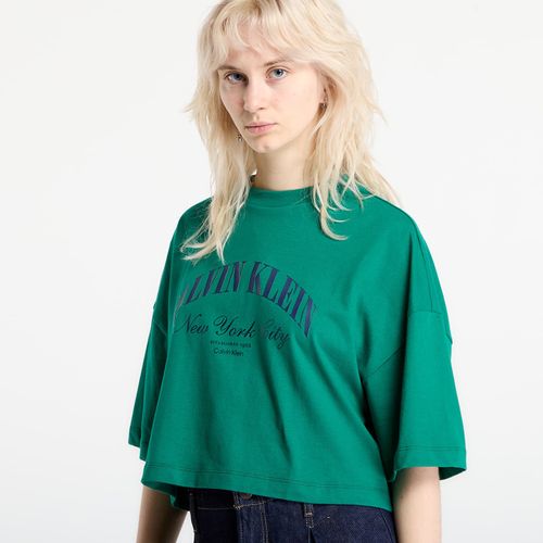 T-shirt Jeans Ss Cropped Boxy Heri Tee S - Calvin Klein - Modalova