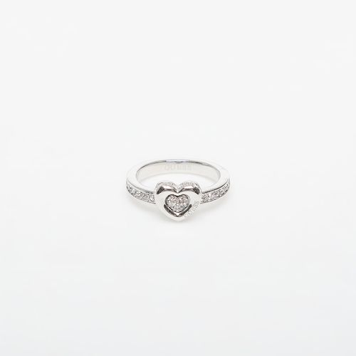 Anneau GUESS L.O.V.E. Rhodium 54 - GUESS - Modalova