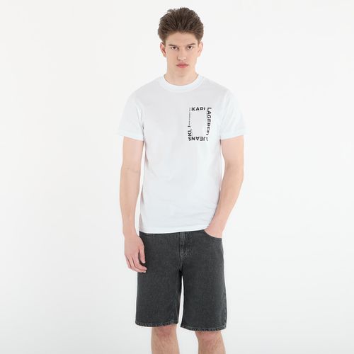 T-shirt Slim Ss Frame Logo Tee M - Karl Lagerfeld Jeans - Modalova