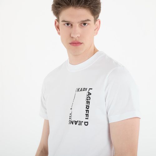 T-shirt Slim Ss Frame Logo Tee M - Karl Lagerfeld Jeans - Modalova