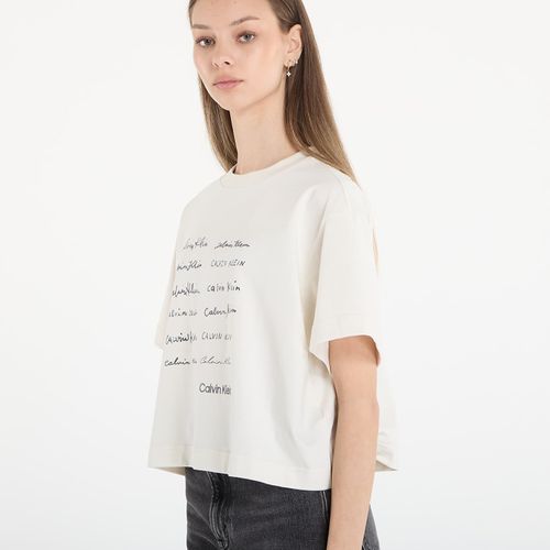 T-shirt Jeans Ss Cropped Boxy Grap Tee S - Calvin Klein - Modalova