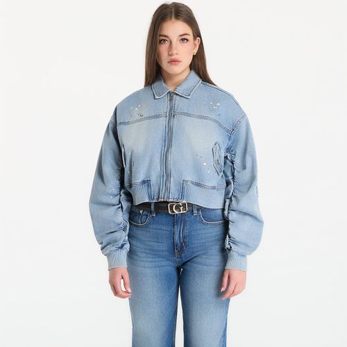 Veste Ls Anna Crop Bomber Jacket M - GUESS - Modalova