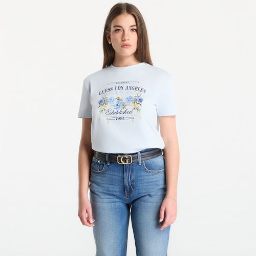 T-shirt Ss Cn Flowers Box Tee L - GUESS - Modalova