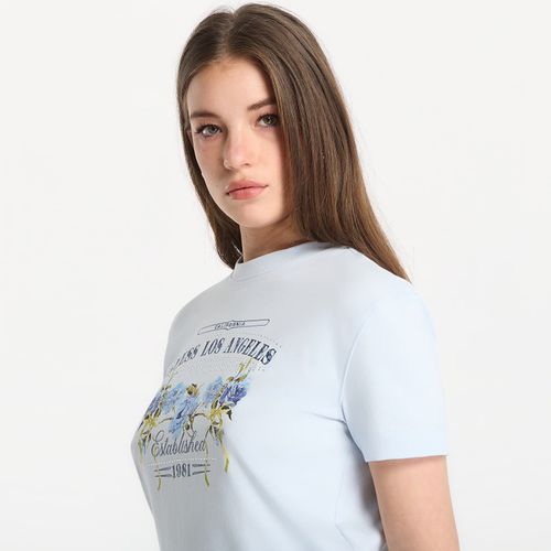 T-shirt Ss Cn Flowers Box Tee L - GUESS - Modalova