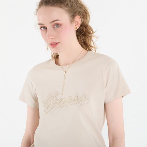 T-shirt Ss Cn 3D Script Tee L - GUESS - Modalova