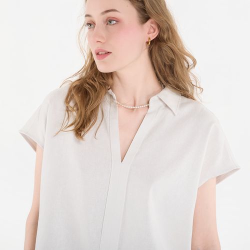 Chemise Linen Cks Ss Classic Fit Shirt S - Calvin Klein - Modalova