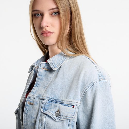 Veste Denim Eve Short Trucker Jacket Ls L - Tommy Hilfiger - Modalova