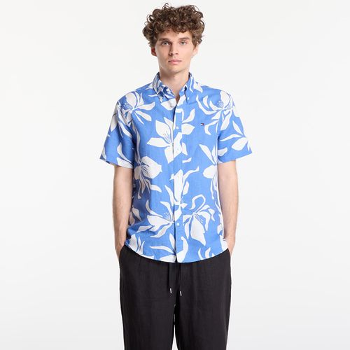 Chemise Regular Fit Linen Blend Short Sleeve Shirt M - Tommy Hilfiger - Modalova