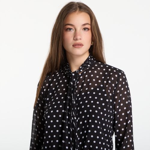 Chemise Dot Pleat Bow Blouse / M - Michael Kors - Modalova