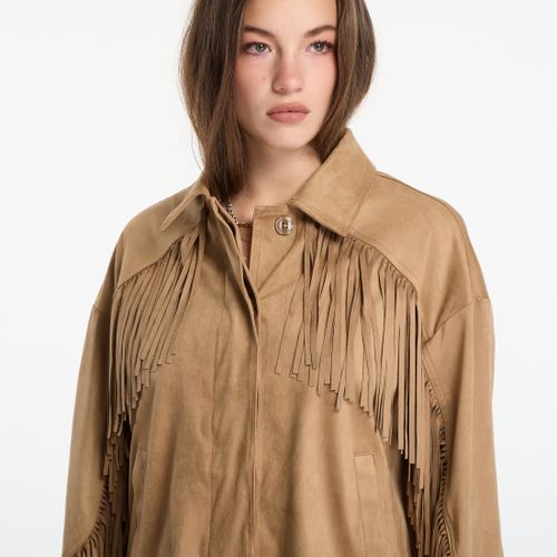 Veste Ls Ibby Fringe Jacket XS/S - GUESS - Modalova