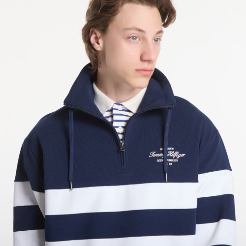 Sweatshirt Nautical Block Stripe 1/4 Zip M - Tommy Hilfiger - Modalova