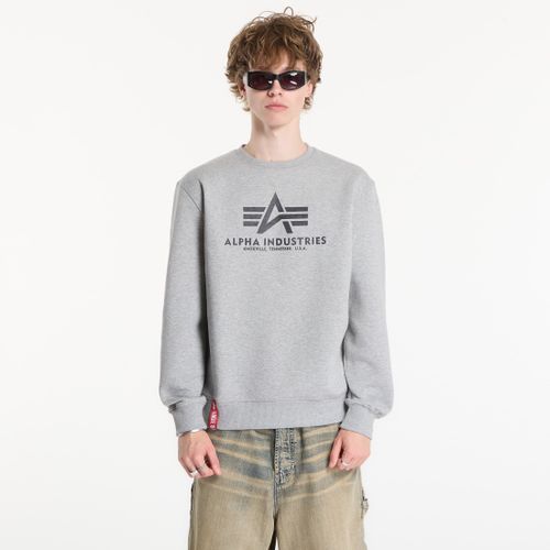 Sweatshirt Basic Sweater melange šedá L - Alpha Industries - Modalova