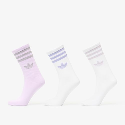 Adidas 3 Stripes Glitter Crew Socks 3-Pack / S - adidas Originals - Modalova